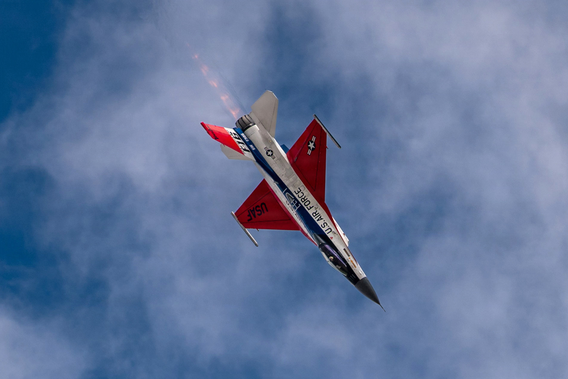 Military aircraft in flight